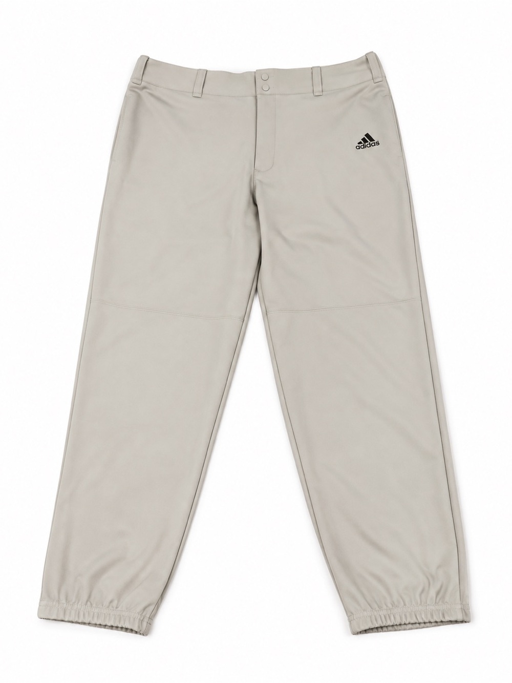 Adidas Soil Release Traditional Cut Baseball Pants Gray XL Elastic Cuff